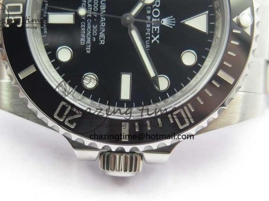 1230 GoodFit Submariner 114060 No Date Black Ceramic Noob 1:1 Best Edition 904L SS Case and Bracelet SA3130 V 3071